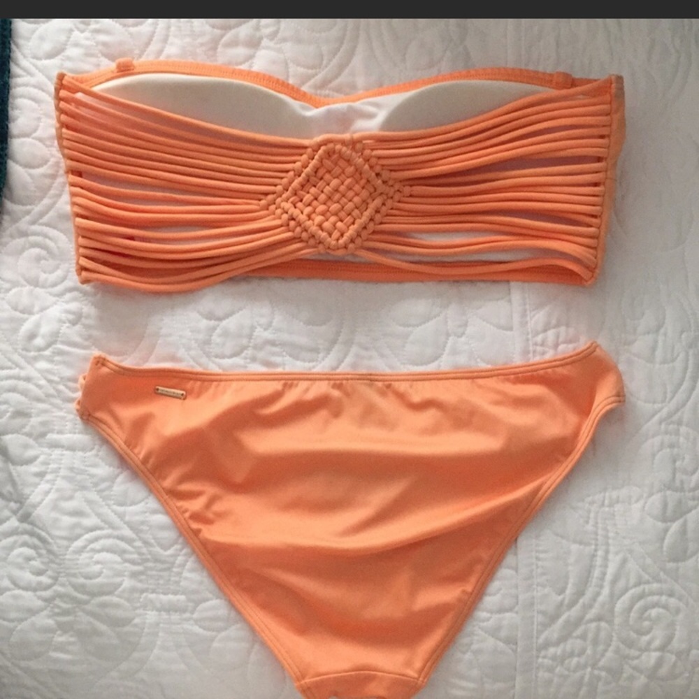 ISO Orange Marcramé Top
